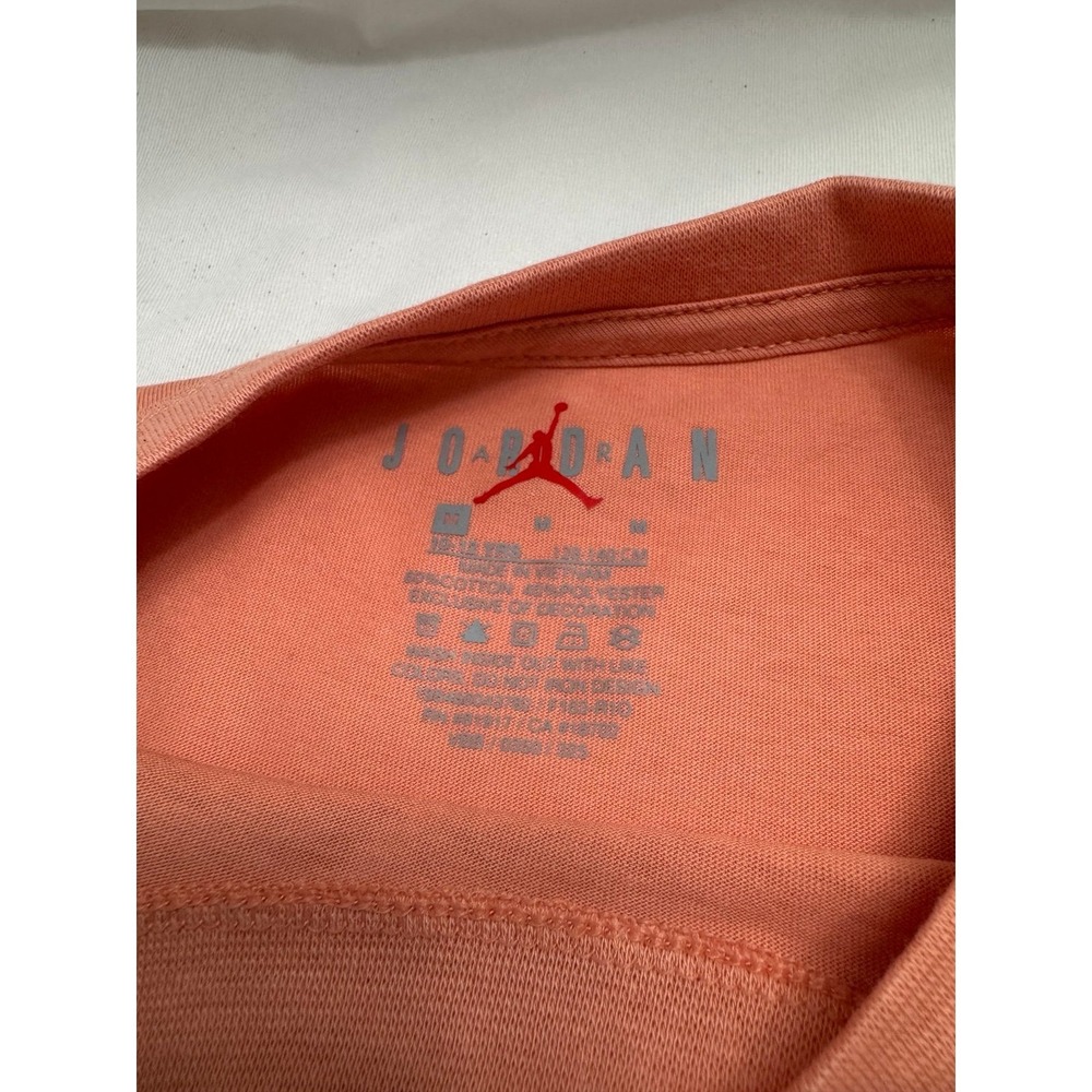 Jordan girls Tshirt new with tags size medium Orange basketball streetwear - Picture 4 of 4
